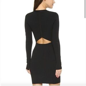 rag & bone Black Bodycon Long Sleeve Dress